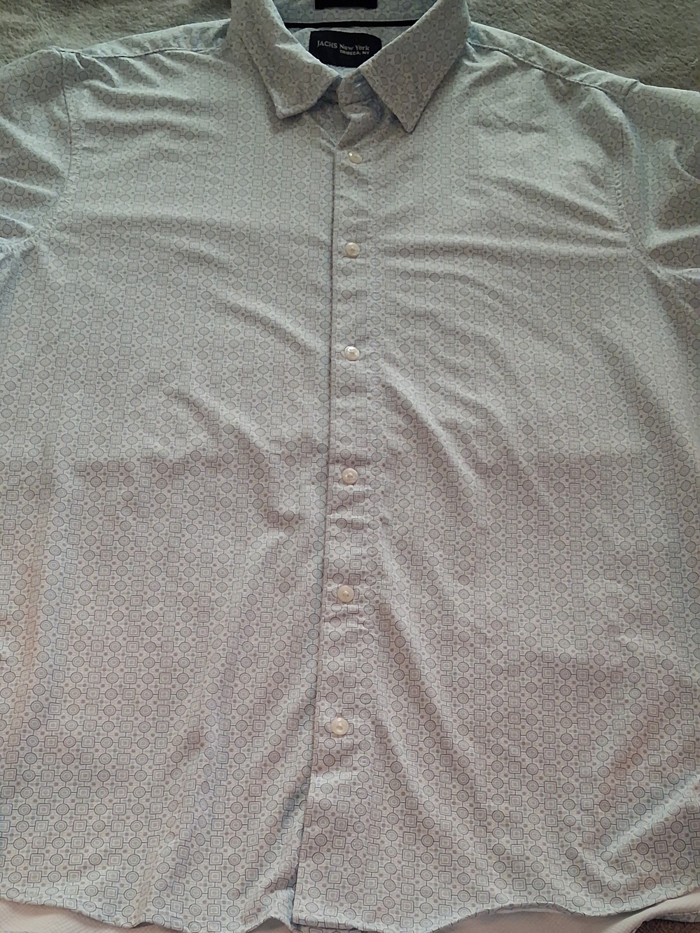 Mens Light Blue Button-Up Shirt